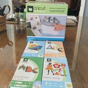 Cricut Jukebox with Colorful Cartridges